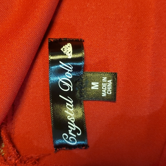NWT Crystal Doll Sexy Red Dress. - Picture 9 of 10